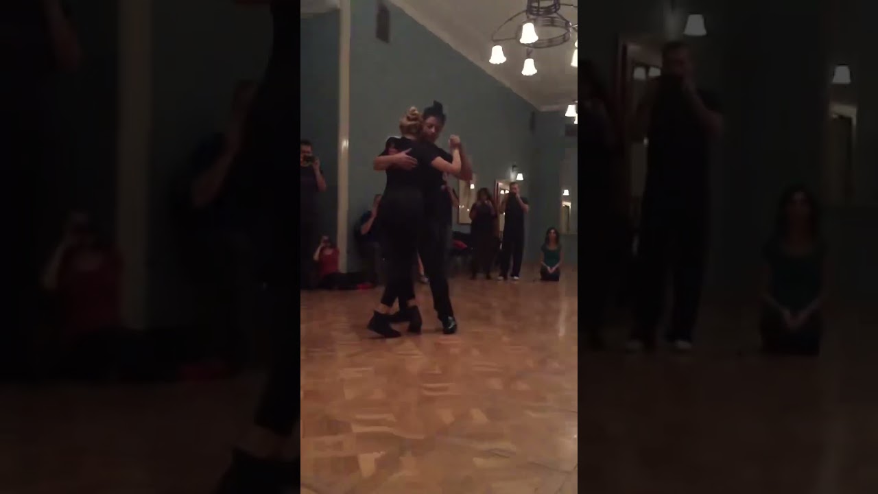 Noelia Hurtado y Carlito Espinoza. Lesson at Lubiana 2015. Slow motion.