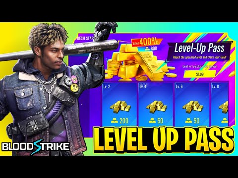 New LEVEL UP Pass in Blood Strike - 800 Free Gold 🔥