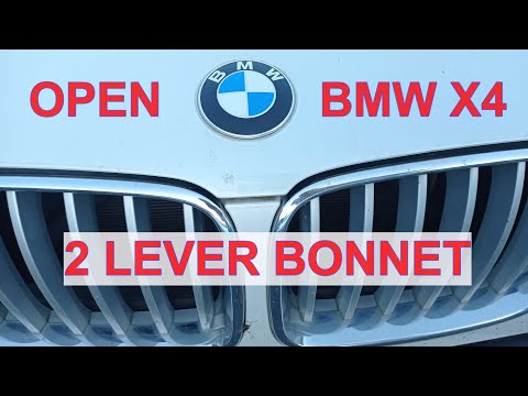 How To Open BMW Bonnet/Hood BMW X4 Drive 20D (European Double Lever)