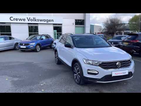 Approved Used Volkswagen T-Roc Design 1.5TSI 150PS in White Silver Black Roof - DG69FSU