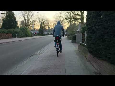 Even in Bennekom / Wageningen Hoog op de fiets de benen opwarmen bij -5°