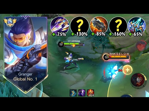 GRANGER SUPER BEST 1 SHOT BUILD FOR GOLD LANE 2025!! (super intense battle) ☠️