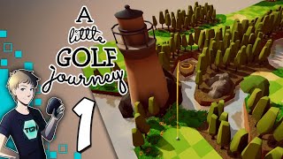 A Little Golf Journey - Part 1: World 1 - The Doorway To The Lighthouse (ALL SECRETS &amp; BLUE THINGS)