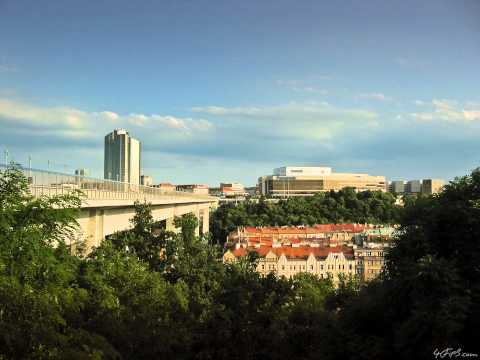 Nusle Bridge, Prague (Time-lapse, 1080p)