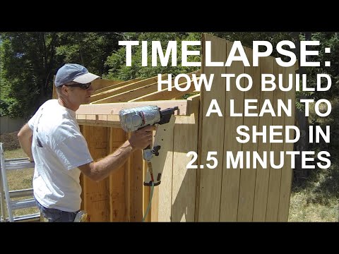 , title : 'How To Build A 4x8 Lean To Shed In 2 Minutes 35 Seconds'