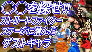 ◯◯を探せ!! ストリートファイターのステージに登場したゲストキャラ