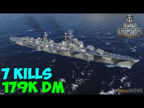 World of WarShips | Kléber | 7 KILLS | 179K Damage - Replay Gameplay 4K 60 fps