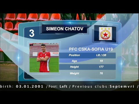 Simeon Chatov / CSKA- Sofia U19 / Skills / 2020 /