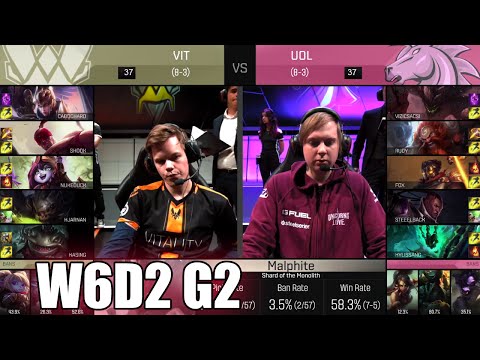 Vitality vs Unicorns of Love | Week 6 Day 2 S6 EU LCS Spring 2016 | VIT vs UOL G2 W6D2