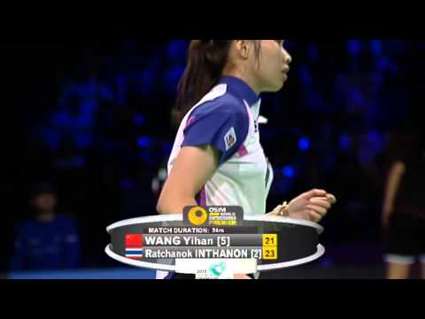 2013 YONEX Denmark Open WS Semi Finals Yihan Wang vs  Ratchanok Intanon(王仪涵vs拉特查诺) Kingson