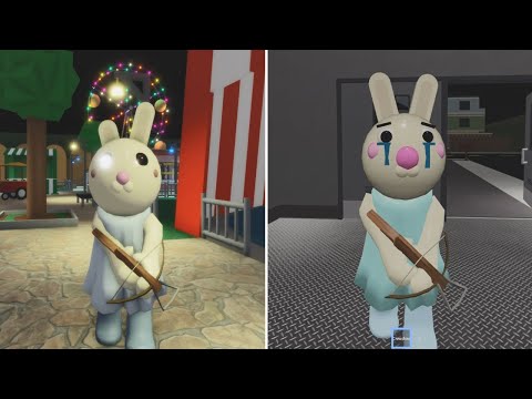 Redesign Bunny vs Sad Bunny Jumpscare  ~ Roblox Piggy RP