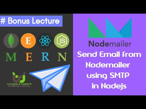 How to Send Emails with Node js | Bonus Lecture | 20 MERN STACK Tutorials in Hindi