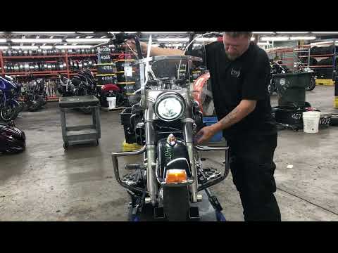 2006 Harley Softail Back Rear Passenger Foot Peg Set FLAMES CHROME