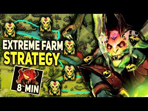 OMG 8 MIN MADNESS Medusa New Record WTF EXTREME FARM by Arteezy 7.12 Dota 2