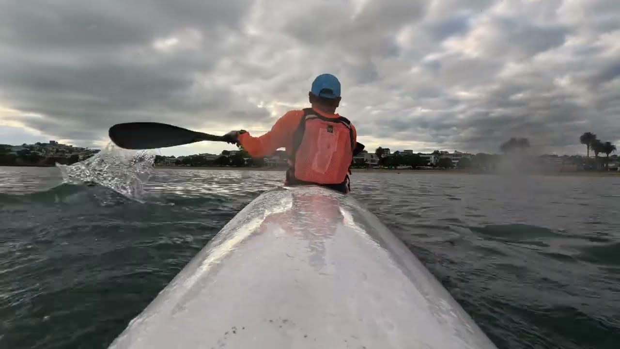 Shy sunrise paddle