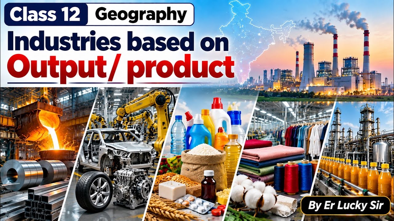 Industries based on output /Product - Class 12 Geography
