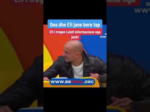 Efi behet tap pas festes se finalisteve,Luizi kujdeset per te.-Big Brother Vip