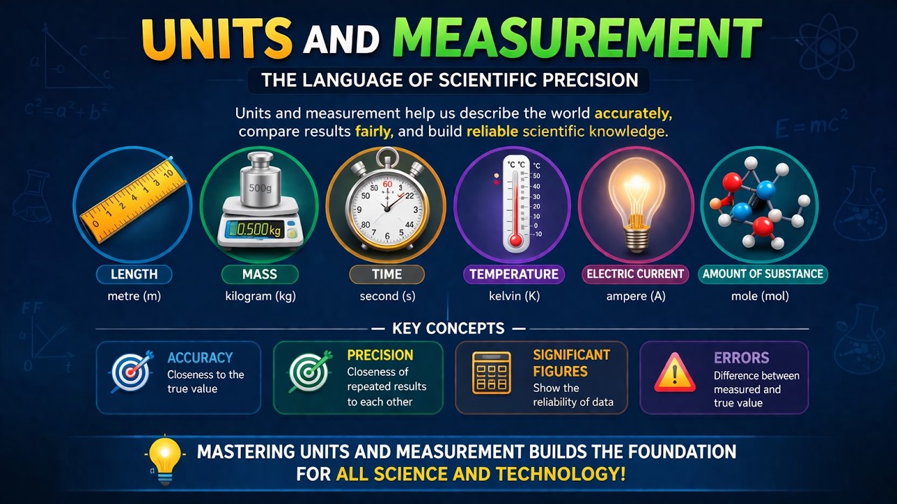Units and Measurement: The Language of Scientific Precision