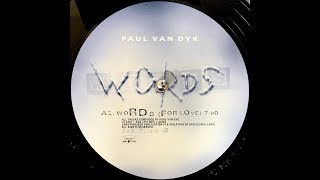 Paul van Dyk - Words (For Love) (1997)