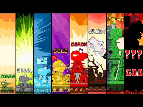 Все серии битвы Эволюций и Гибридов КВ-44: Мультики про танки