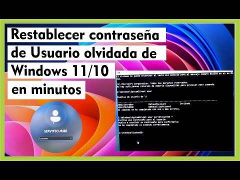 Restablecer la contraseña del Usuario olvidada de Windows 11/10 en minutos Y SIN PROGRAMAS