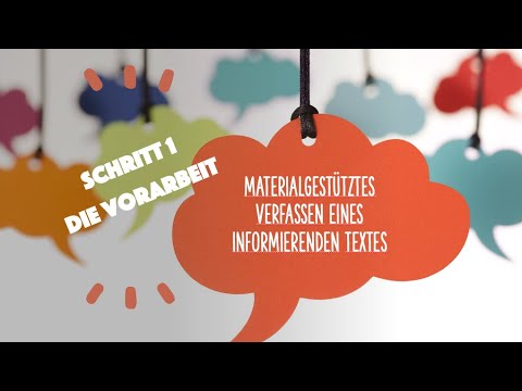 iDea - InformierendesSchreiben - Schritt 1: Die Vorarbeit