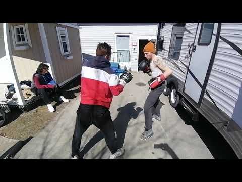 Richard Vs Jordan (Richy gets busted nose!)