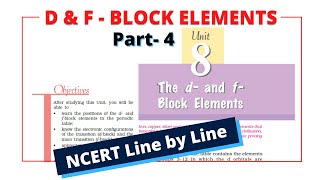 Class 12 NCERT chemistry | d and f block elements class 12 | Ionisation enthalpies