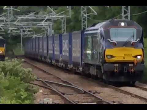 DRS 68002 on 4D47 to Mossend + DRS 66431 on Engineers | Cumbernauld (02/07/16)