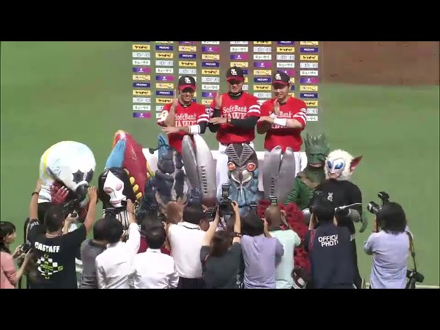 ホークス今宮選手・中村選手・中田投手ヒーローインタビュー 2014/9/6 H-L