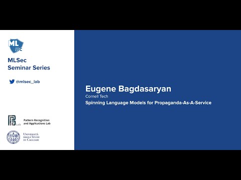 Machine Learning Security Seminar Series - Eugene Bagdasaryan