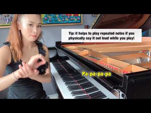 Bo’s Mini Piano Lesson 8 - how to improve fast repeated notes (Bopianomagic)