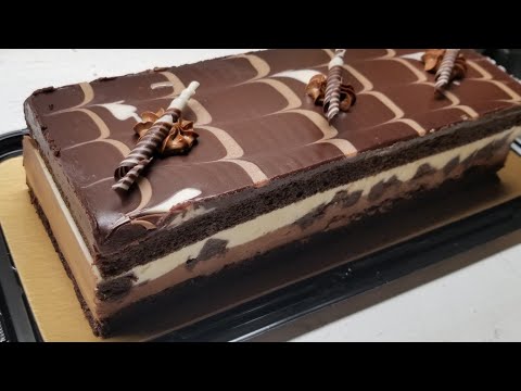 Costco Kirkland Signature Tuxedo chocolate mousse cake $15  - Trying for the first time