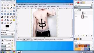 How to edit abs using GIMP