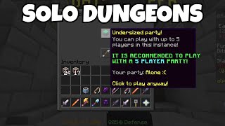 Solo Dungeons is FINALLY Here... (Hypixel Skyblock)