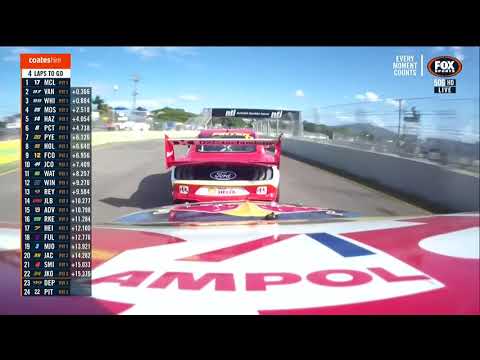 SVG's controversial pass on Mclaughlin with 4 laps to go race24 Townsville
