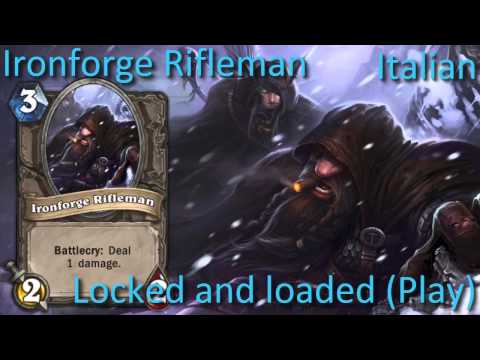 Ironforge Rifleman card sounds in 12 languages -Hearthstone✔