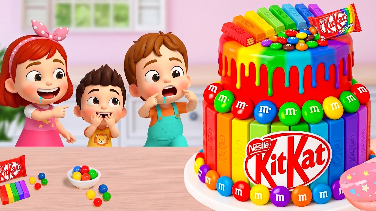 Miniature Rainbow Cake Tutorial 🌈 Amazing Mini Rainbow Chocolate Candy Cake Recipe 💗🍫 Yummy Teeny