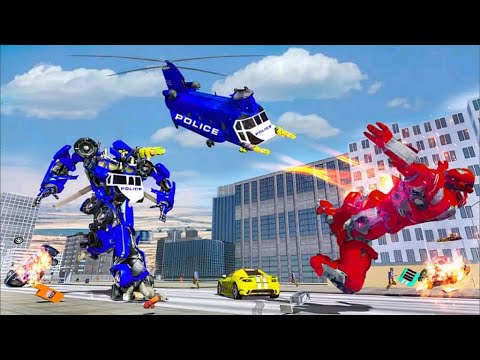 Grand Monster Truck Robot Transform City: Hero Robot  Helicopter Transform Battle - Android Gameplay