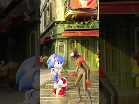 SONIC vs SPIDERMAN RACE CHALLENGE