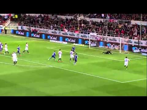 Gol stuani sevilla 3-2 espanyol