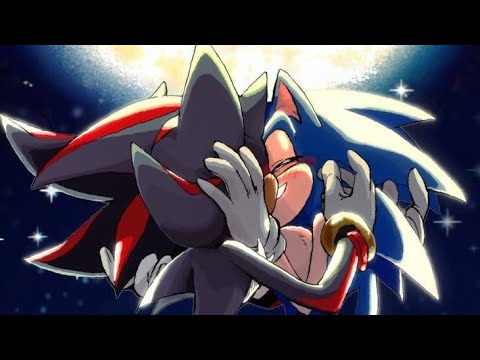 💙 Shadow X Sonic 🖤 Talking to the moon #sonadow #sonic #shadow #sonicxshadow