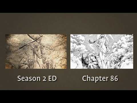 Attack On Titan S2 ED compared to manga