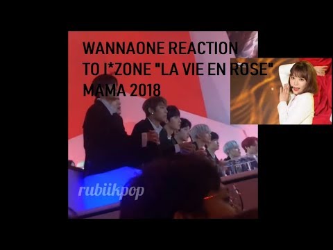 [MAMA 2018 in Korea] Full Wannaone (워너원) reation to I*ZONE (아이즈원) "La Vie En Rose" 20181210