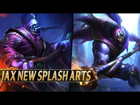 JAX VISUAL REWORK NEW SPLASH ARTS & COMPARISON - League of Legends