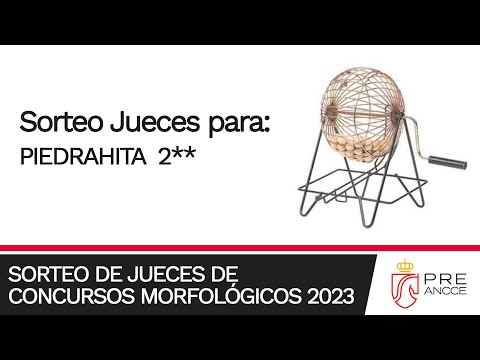 Sorteo de Jueces para el concurso de PIEDRAHITA 2**