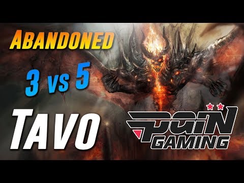 Tavo Shadow Fiend [3 vs 5] Abandoned - Dota 2 Pro MMR Gameplay