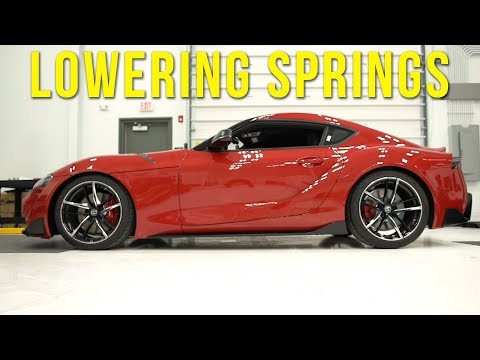 A90 Supra Lowering Springs Install