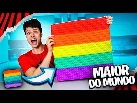 COMPREI O MAIOR POP IT DO MUNDO