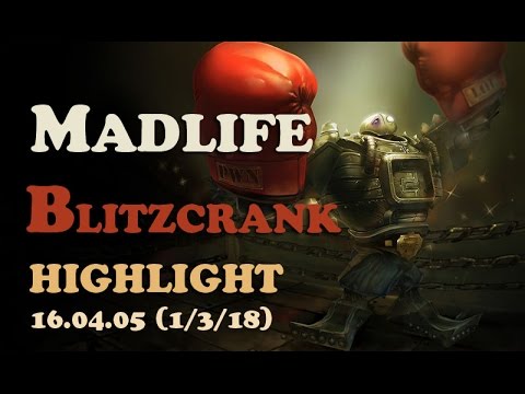 CJ Madlife Blitzcrank One Game Highlights (1/3/18)